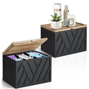 2 PCS Tampon Holder Shark Week Bathroom Accessories Storage Box for Girl Stuff